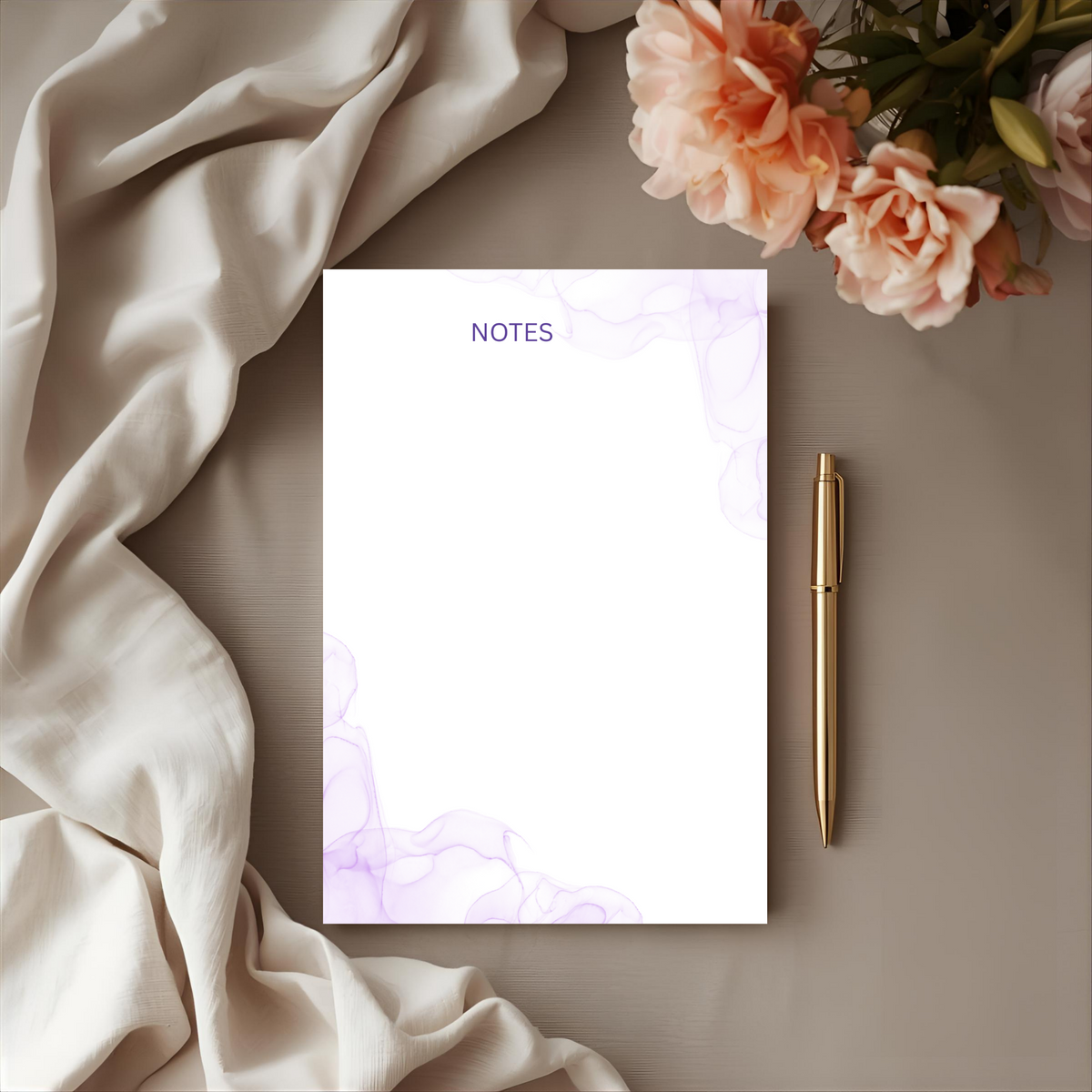 Lavender Whisper Notes Notepad