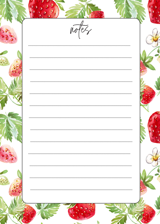Sweet Strawberry Notes