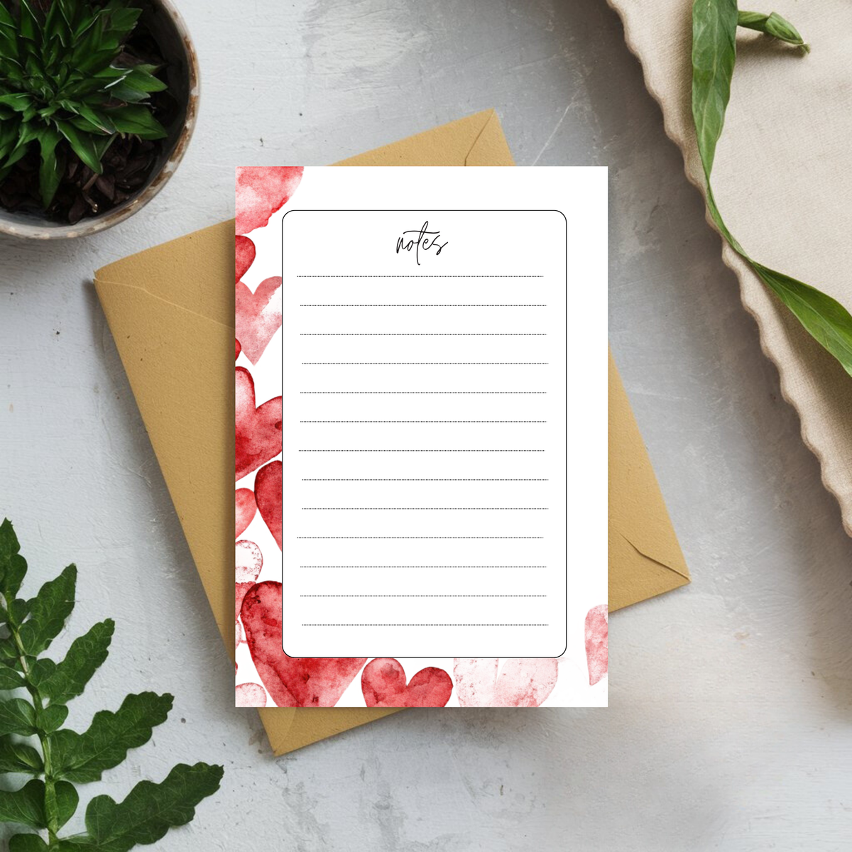 Sweetheart Notes Notepad