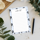 Paw Prints Customized Notes