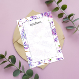 Lavender Bloom Custom Notepad