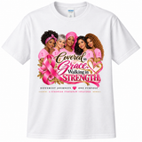 Covered in Grace. Walking in Strength. Breast Cancer Awareness Shirt