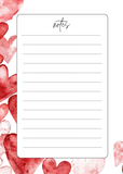 Sweetheart Notes Notepad