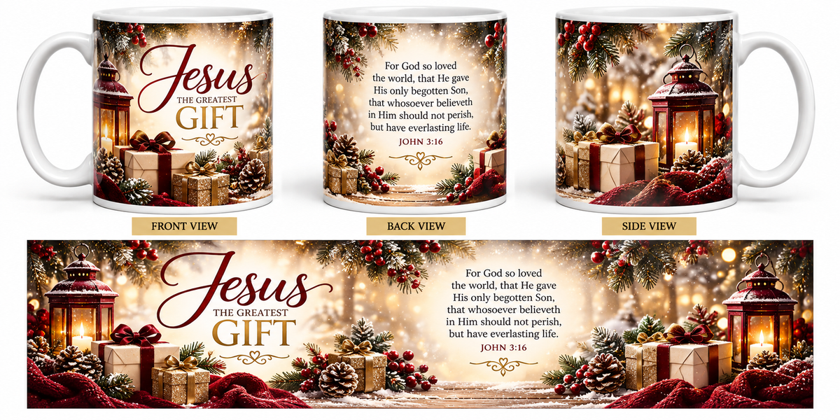 Jesus – The Greatest Gift Christmas Mug | John 3:16