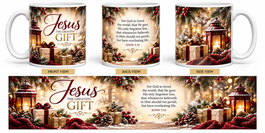 Jesus – The Greatest Gift Christmas Mug | John 3:16