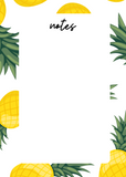 Sunny Pineapple Notes Notepad