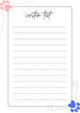 Happy Paws Custom Notepad