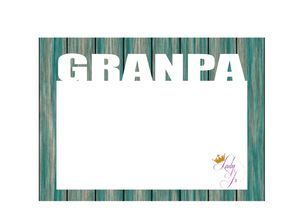 Grandpa Sublimation Photo Panel Set of 3